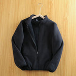 Polar Fleece Double Layer Cardigan Sweatshirt