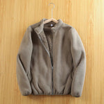 Polar Fleece Double Layer Cardigan Sweatshirt