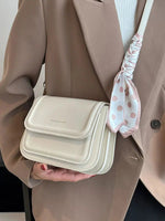 Polka Dot Scarf Crossbody Satchel Bag