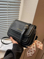 Polka Dot Scarf Crossbody Satchel Bag