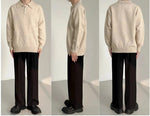 Polo Collar Lapel Sweater