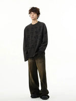 Portrait Print Pullover