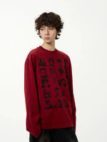Portrait Print Pullover