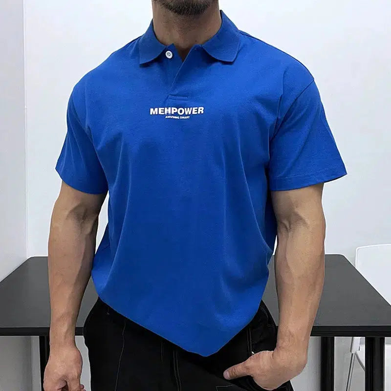 Printed Back Polo T-shirt