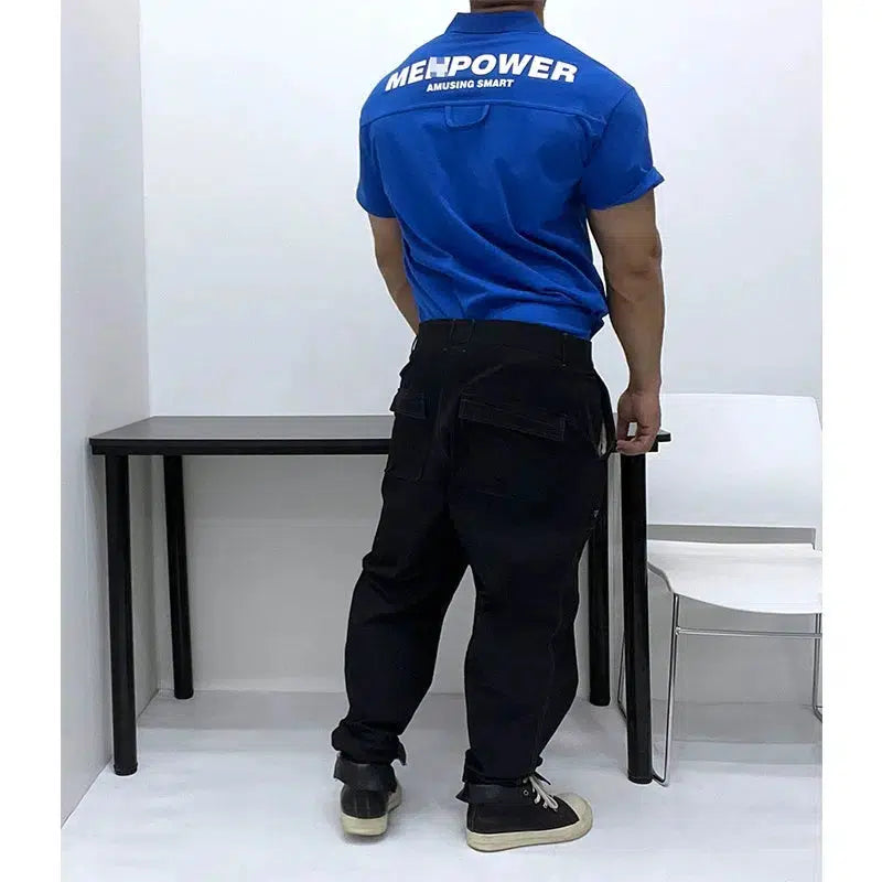 Printed Back Polo T-shirt