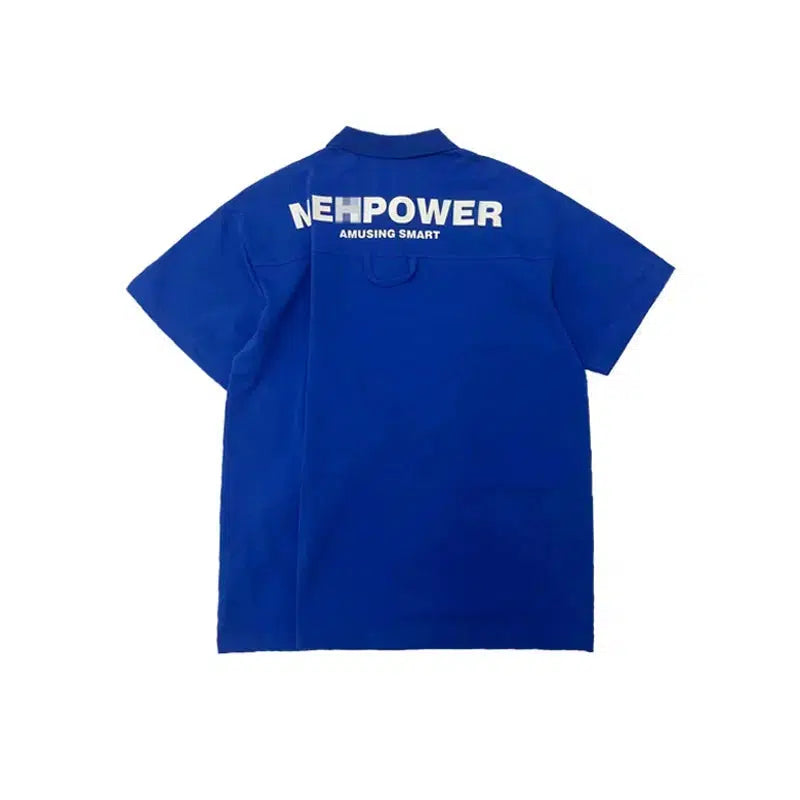 Printed Back Polo T-shirt