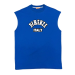 Printed Cotton Neckline Sleeveless Vest