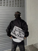 Printed Crossbody Messenger Bag