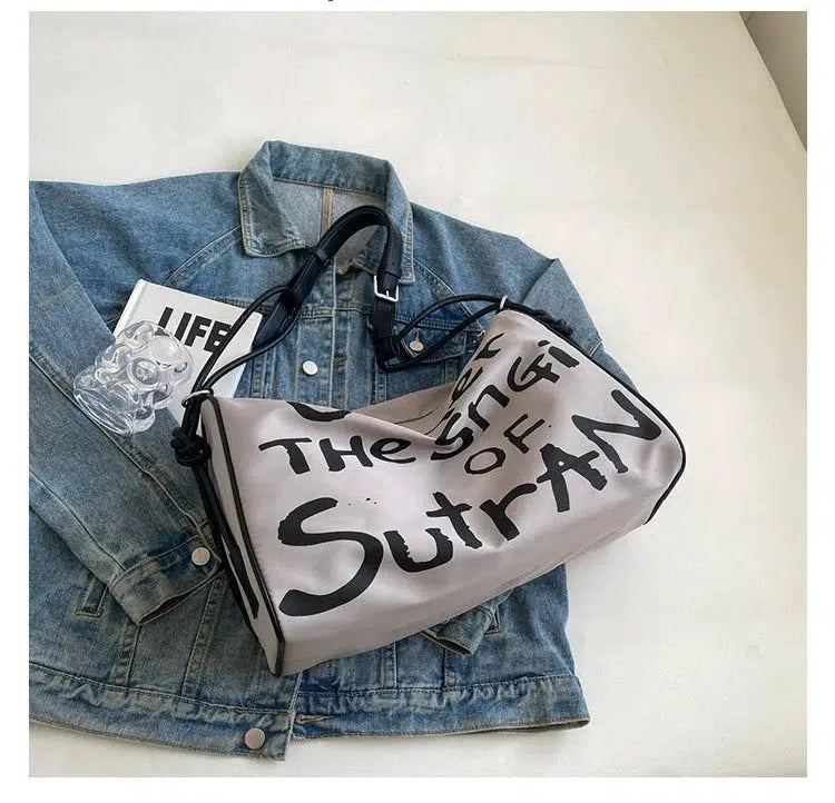 Printed Crossbody Messenger Bag