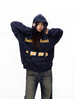 Printed Fleece Hooded Sweatshirt