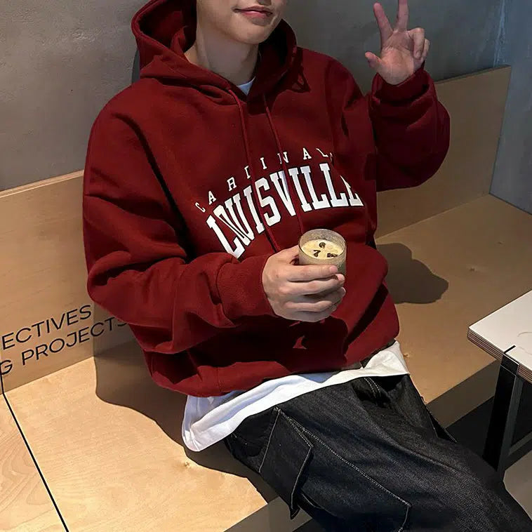 Printed Hooded Sweatshirt
