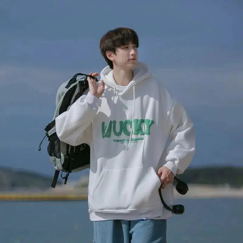 Printed Hooded Sweatshirt