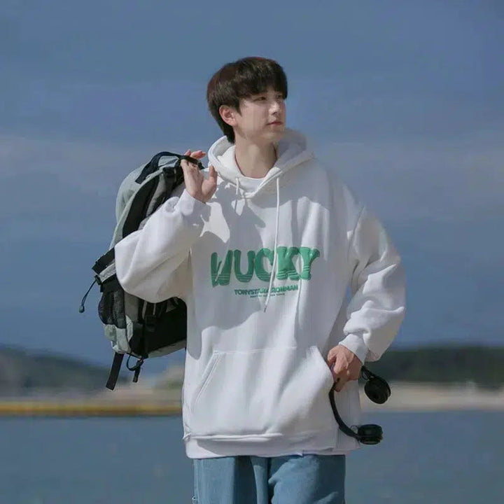 Printed Hooded Sweatshirt
