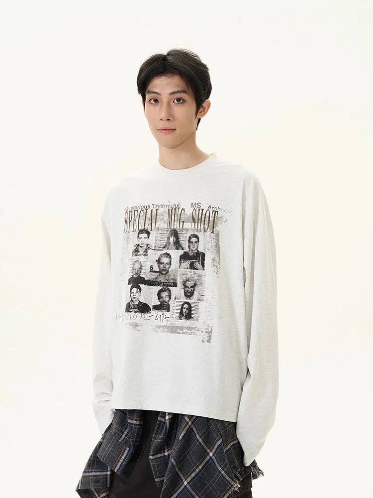Printed Long-sleeved Sweatshirt