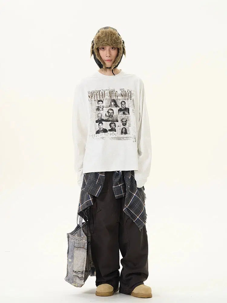 Printed Long-sleeved Sweatshirt