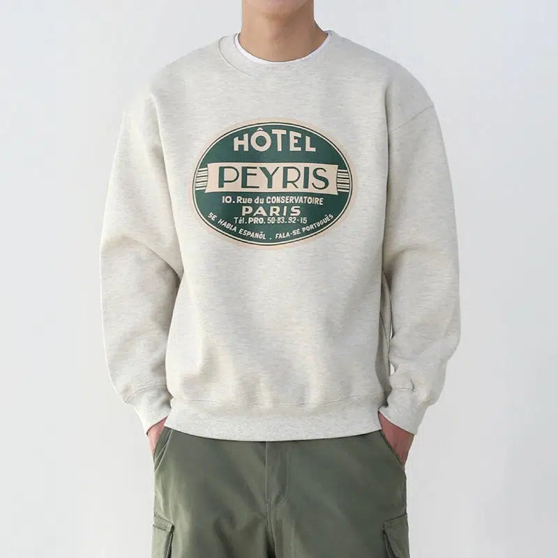 Printed Round Neck Pullover
