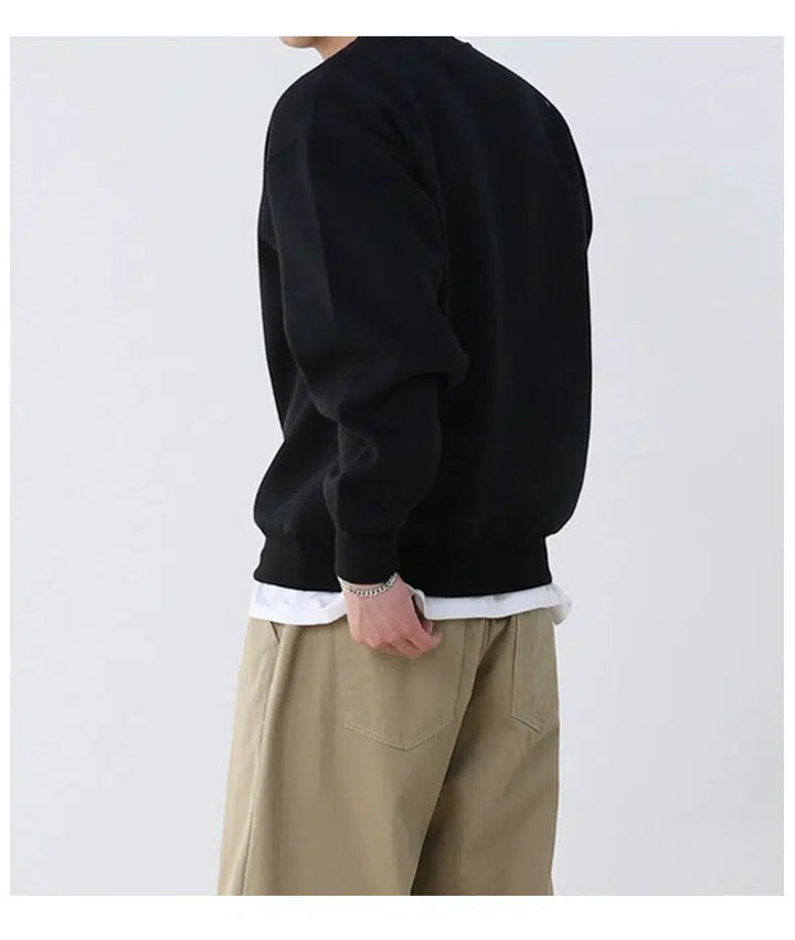Printed Round Neck Pullover