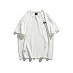 Printed Round Neck Short-sleeved T-shirt