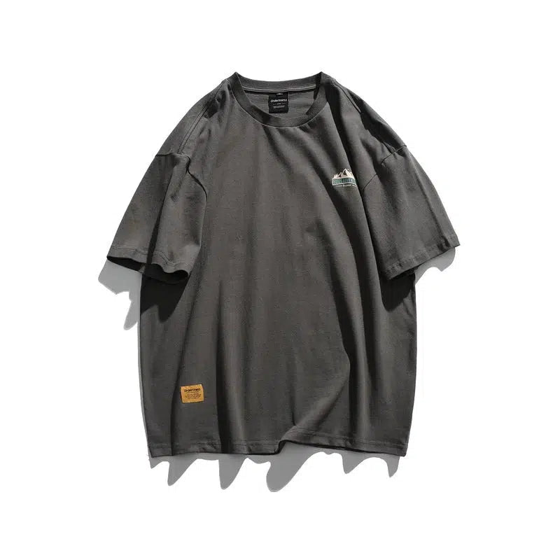 Printed Round Neck Short-sleeved T-shirt