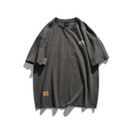 Printed Round Neck Short-sleeved T-shirt