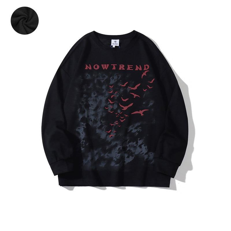Printed Round Neck Sweatshirt
