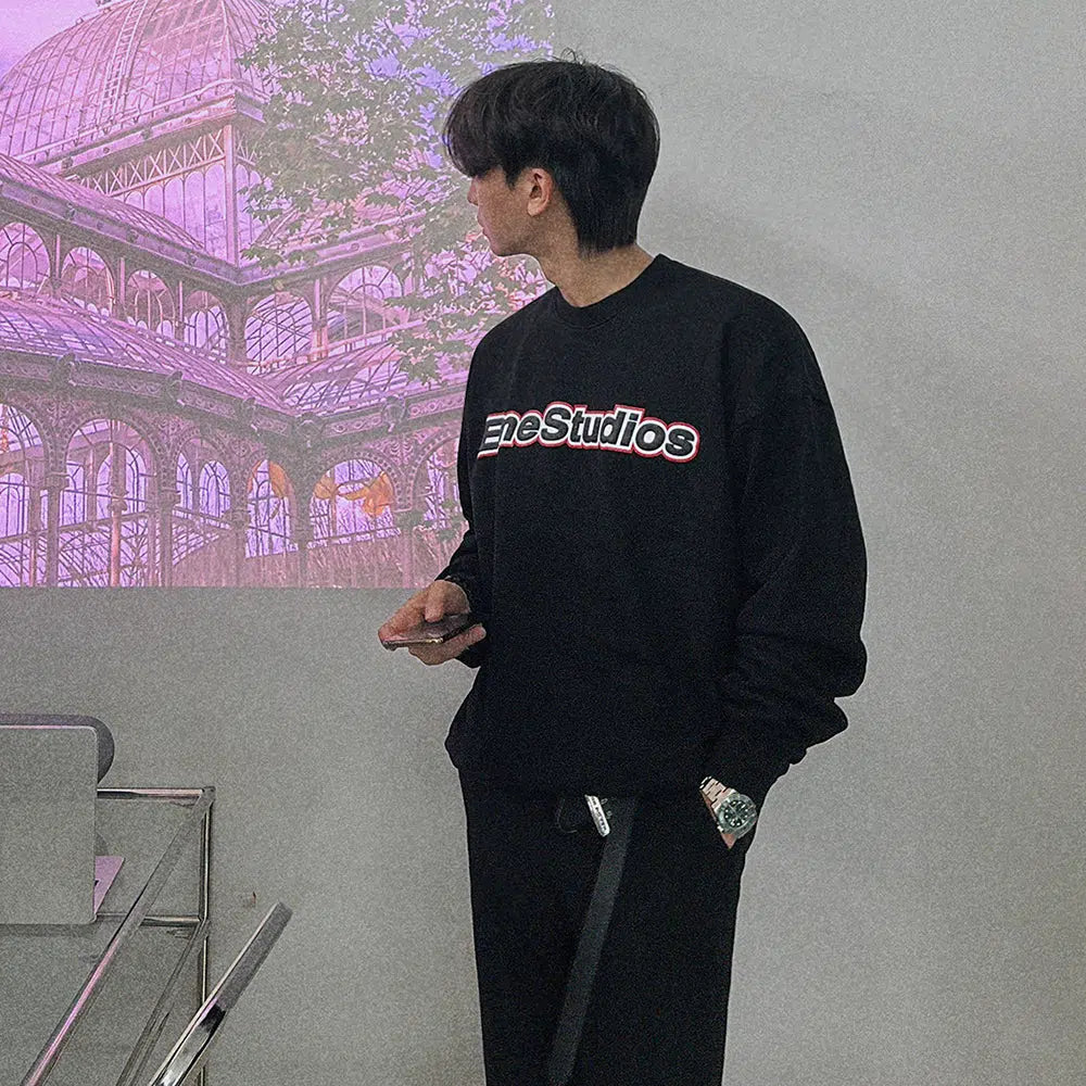 Printed Round Neck Sweatshirt