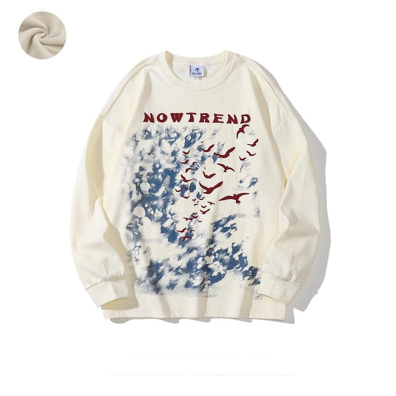 Printed Round Neck Sweatshirt