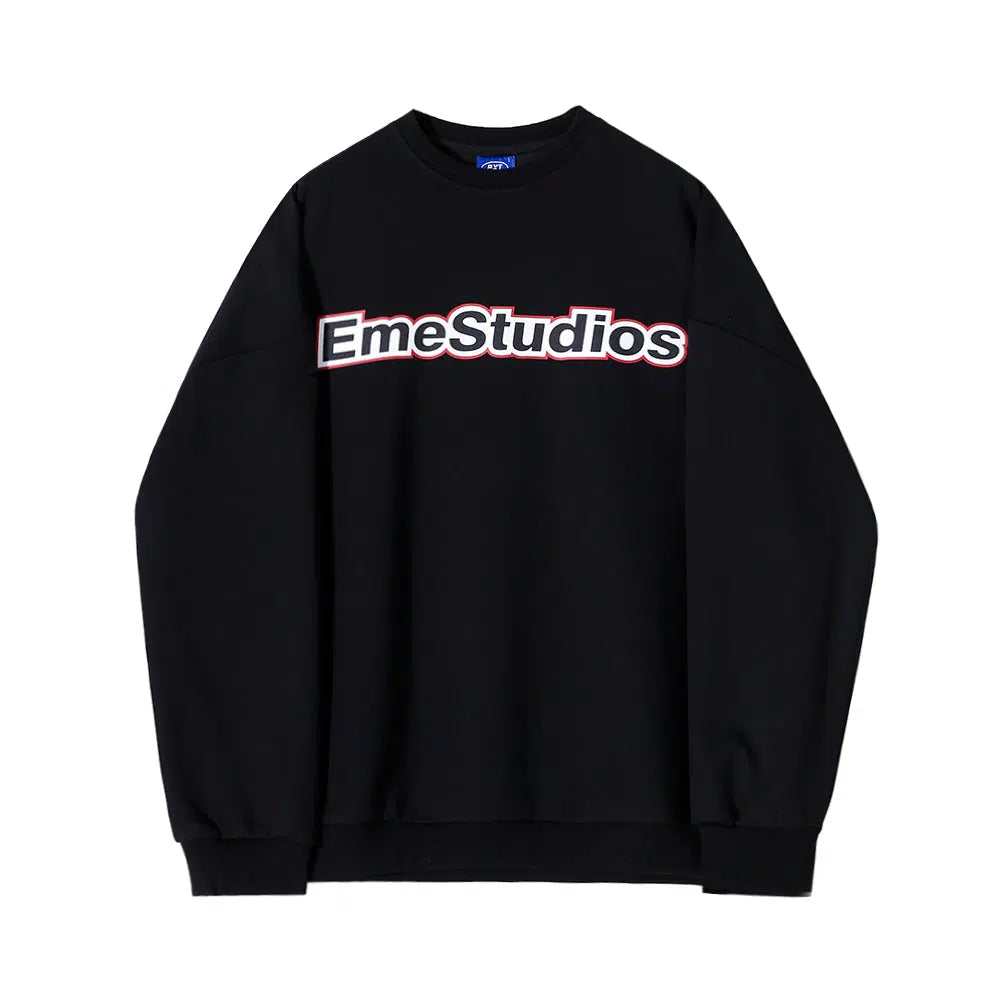 Printed Round Neck Sweatshirt