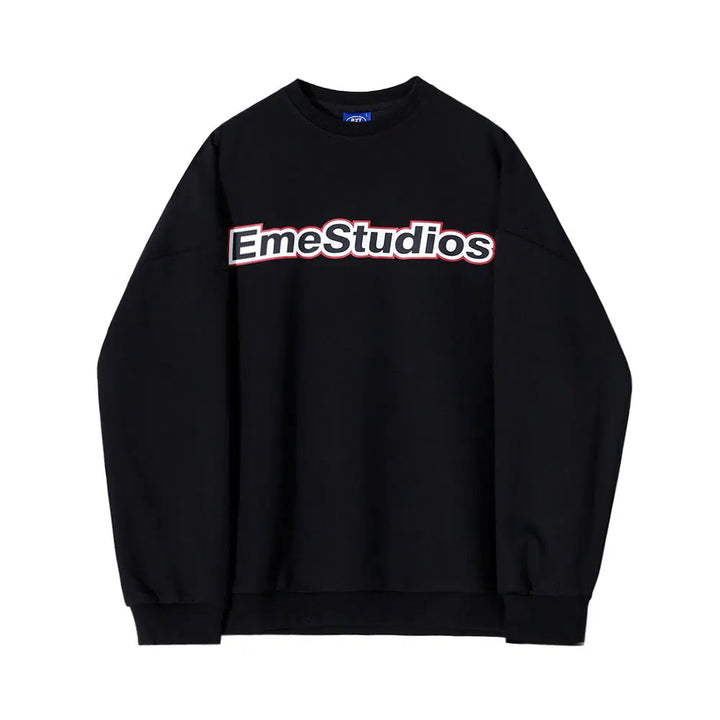 Printed Round Neck Sweatshirt