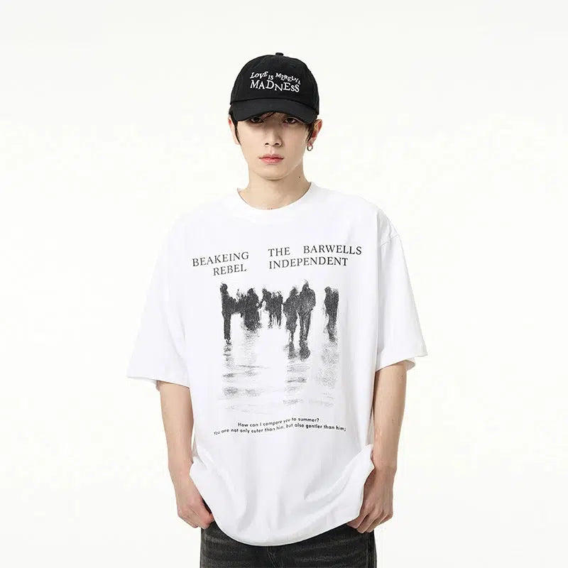 Printed Short-sleeved T-shirt