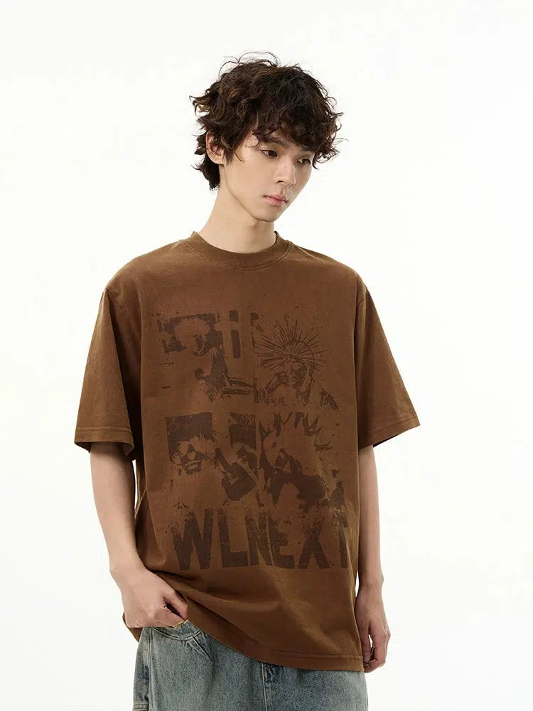 Printed Short-sleeved T-shirt