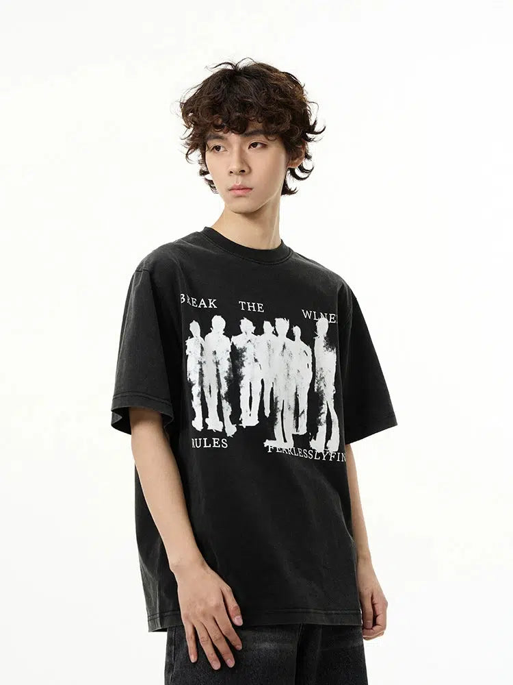 Printed Short-sleeved T-shirt