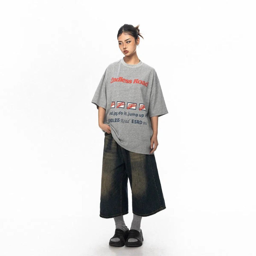Printed Short-sleeved T-shirt