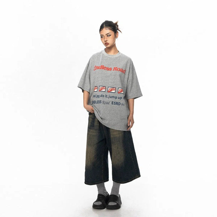 Printed Short-sleeved T-shirt