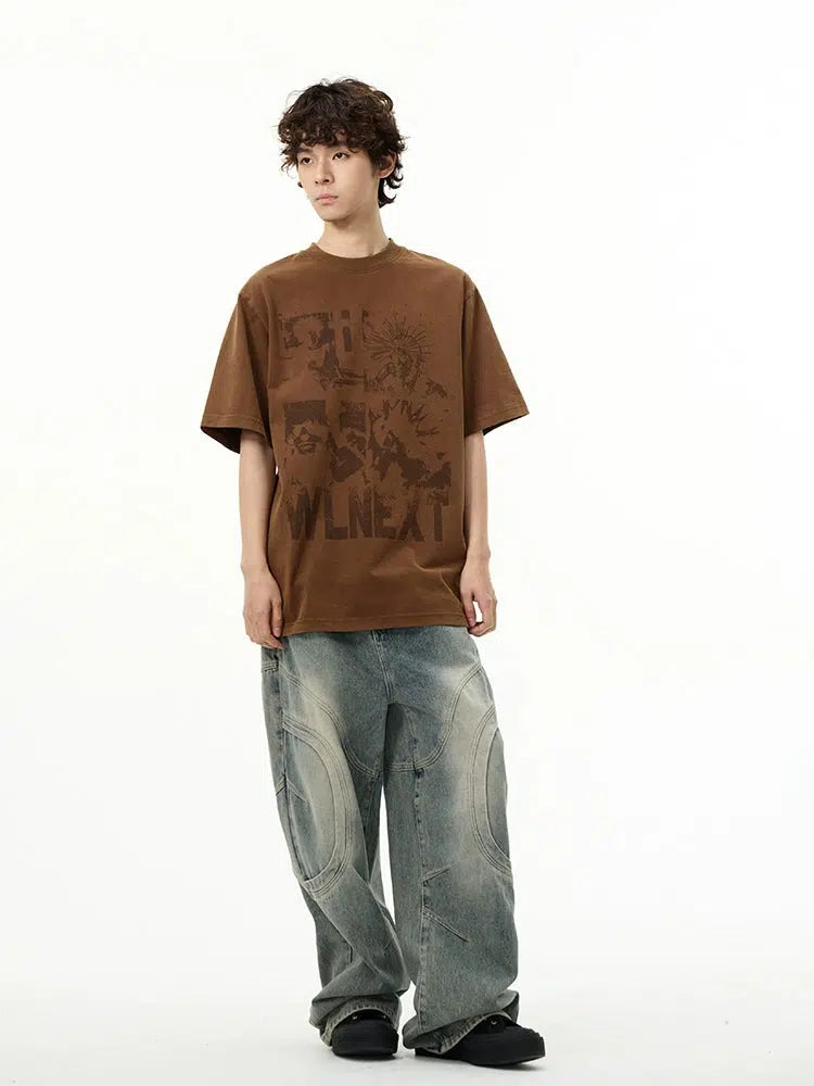 Printed Short-sleeved T-shirt