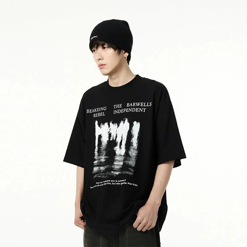 Printed Short-sleeved T-shirt