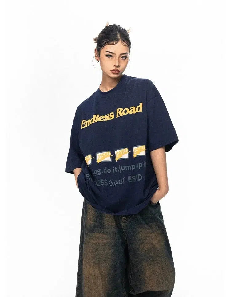 Printed Short-sleeved T-shirt