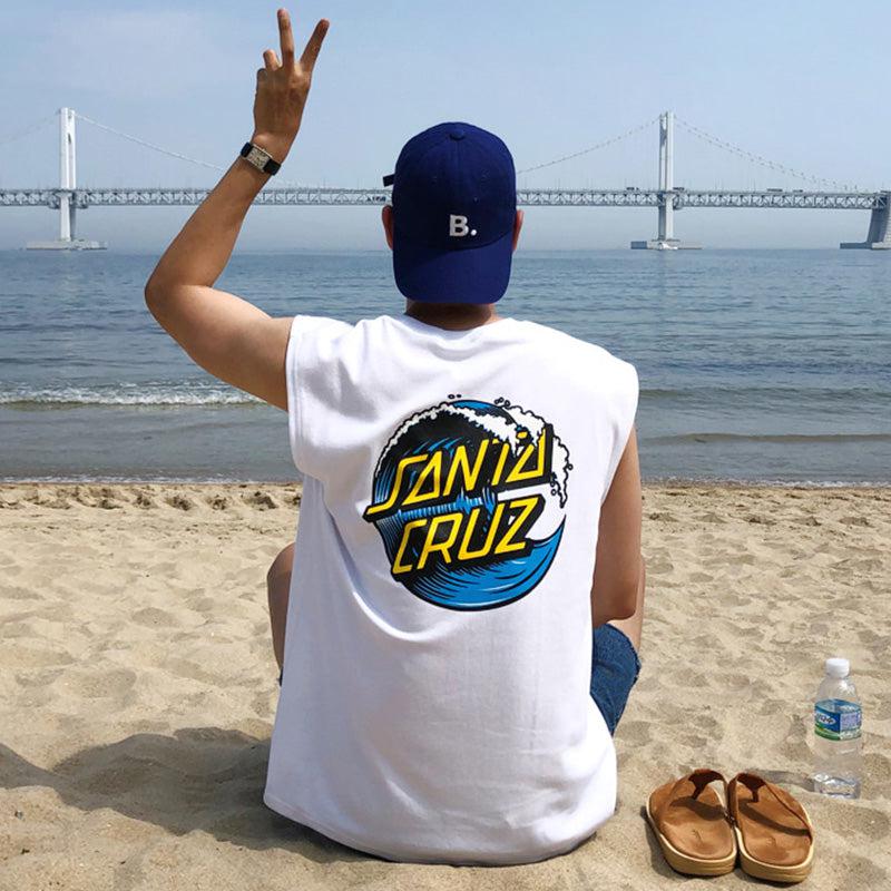 Printed Sleeveless Bottoming Shirt