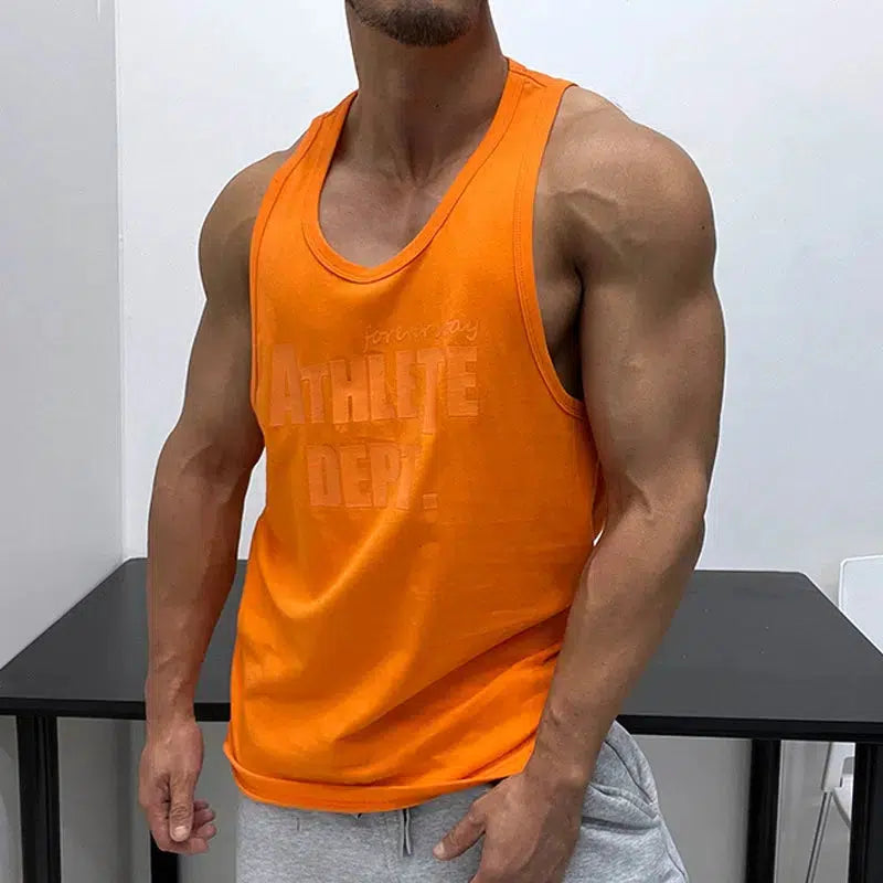 Printed Slim Athletic Vest