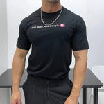 Printed Slogan Graphic T-shirt