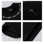 Printed Suede Short-sleeved T-shirt