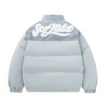 Puffer Jacket with Corduroy Accent