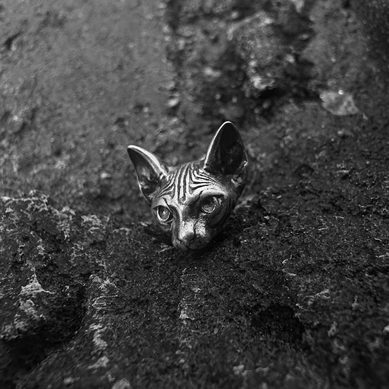 Punk Cat Stud Earrings