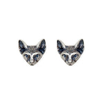 Punk Cat Stud Earrings