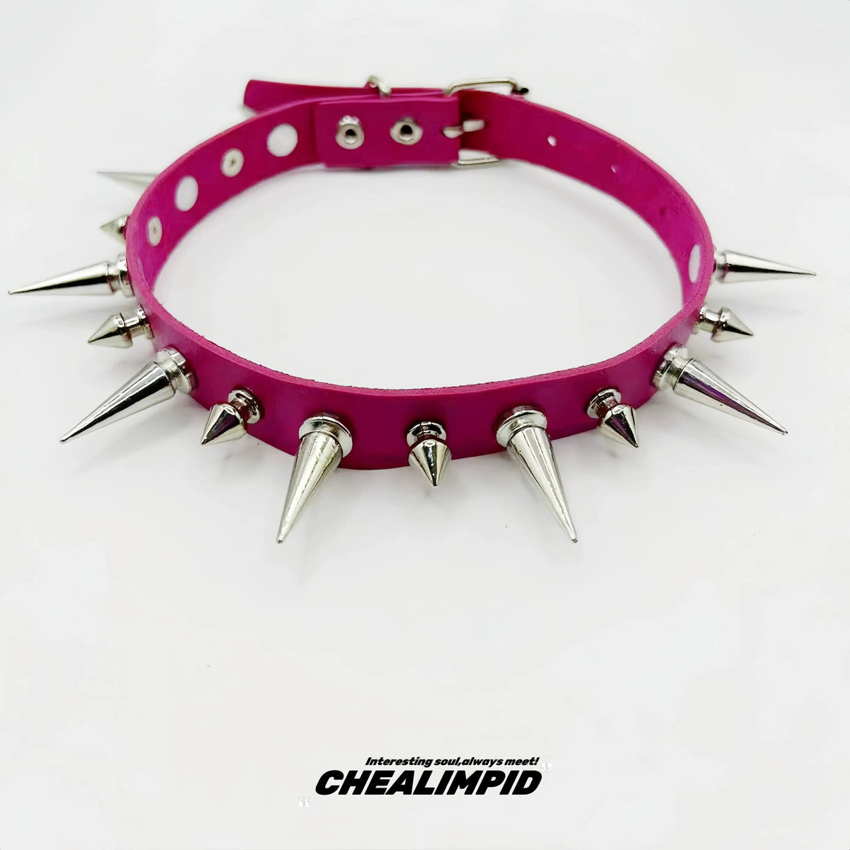 Punk Style Spiked Choker Necklace