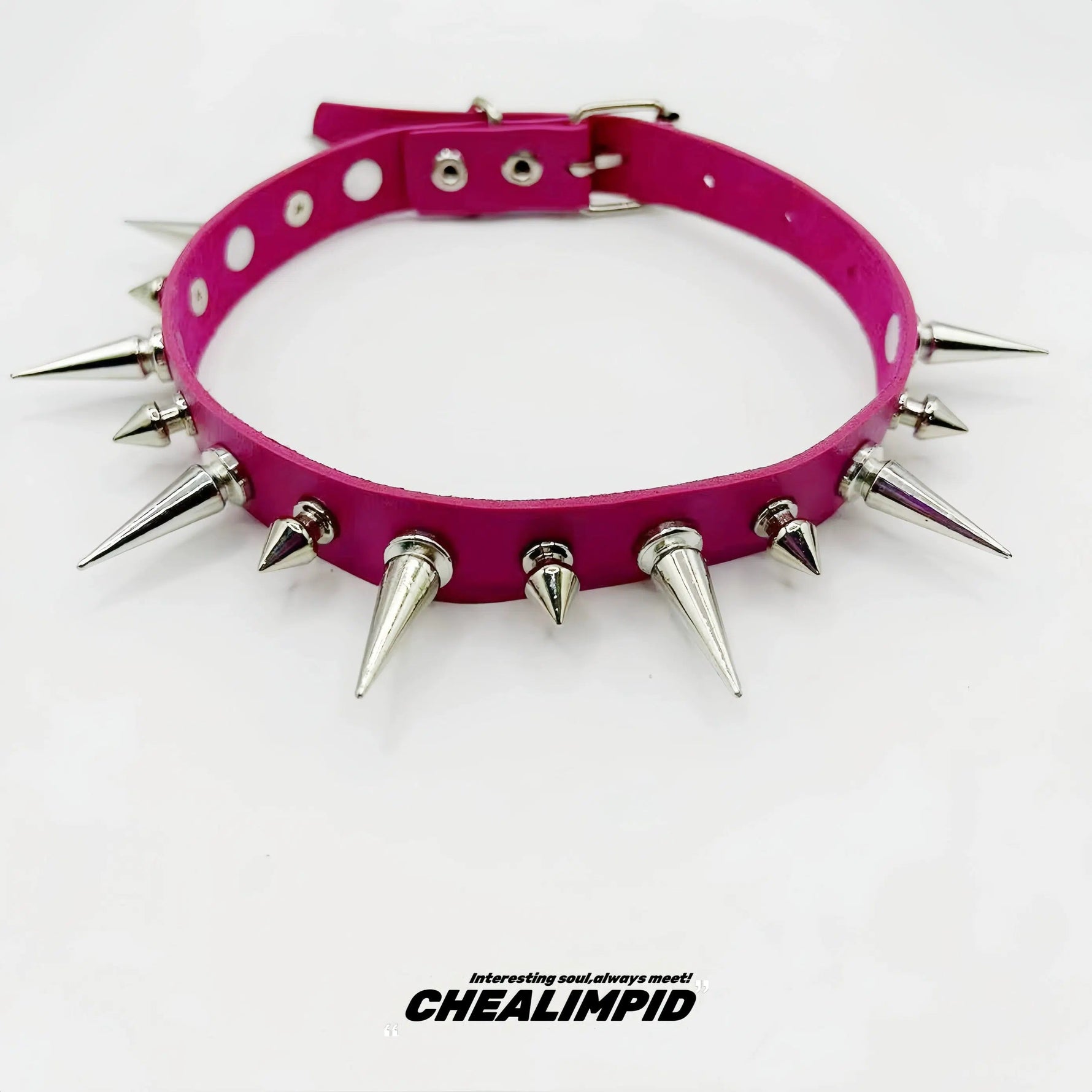 Punk Style Spiked Choker Necklace