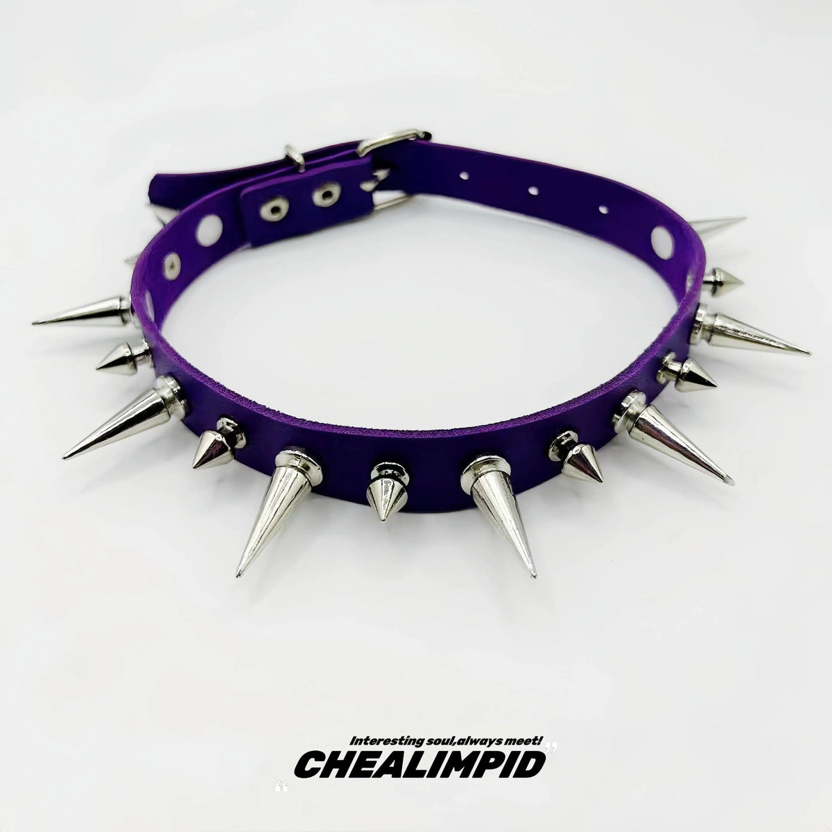 Punk Style Spiked Choker Necklace