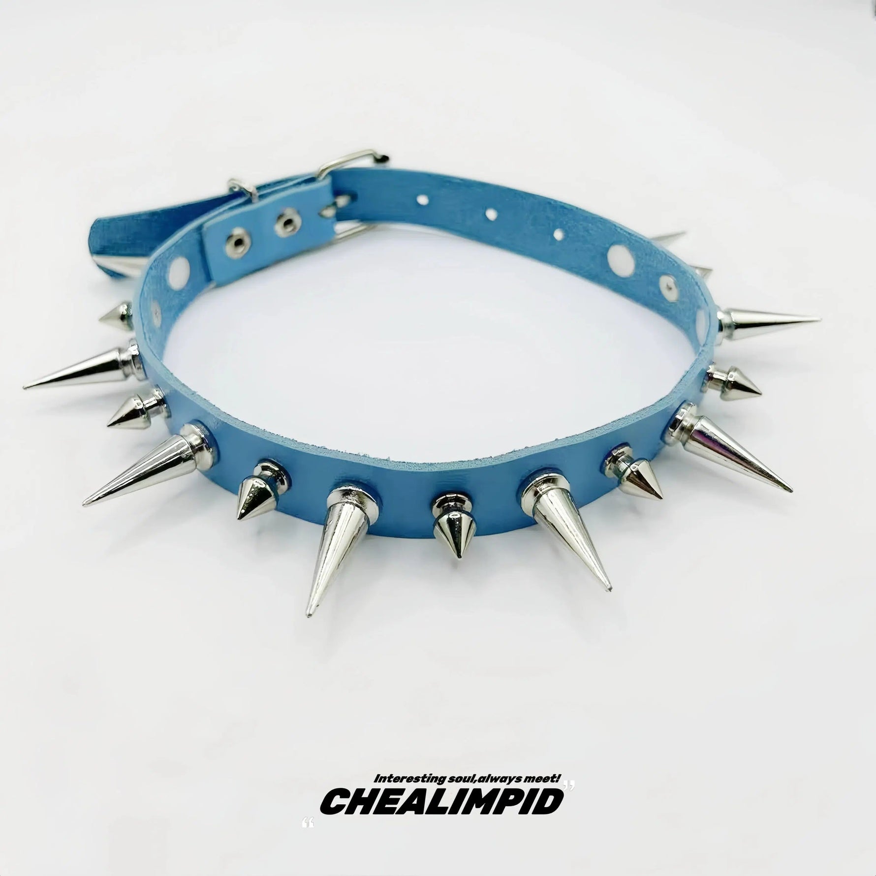 Punk Style Spiked Choker Necklace