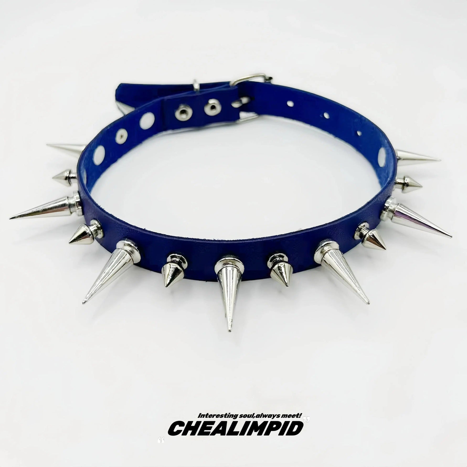 Punk Style Spiked Choker Necklace