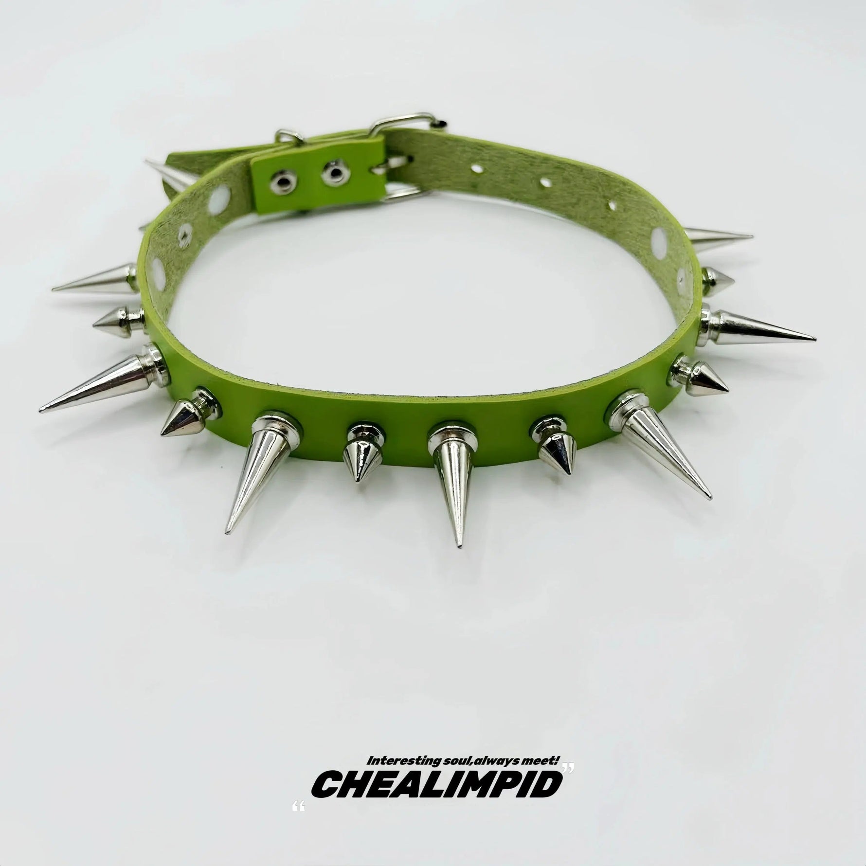 Punk Style Spiked Choker Necklace